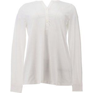 NWT LANDS' END WOMEN'S LONG SLEEVE BUTTON CUFF TUNIC TOP WHITE SMALL‎